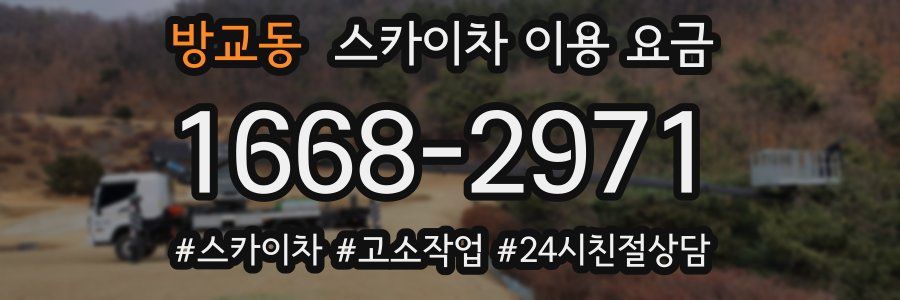 방교동 스카이차 이용 요금