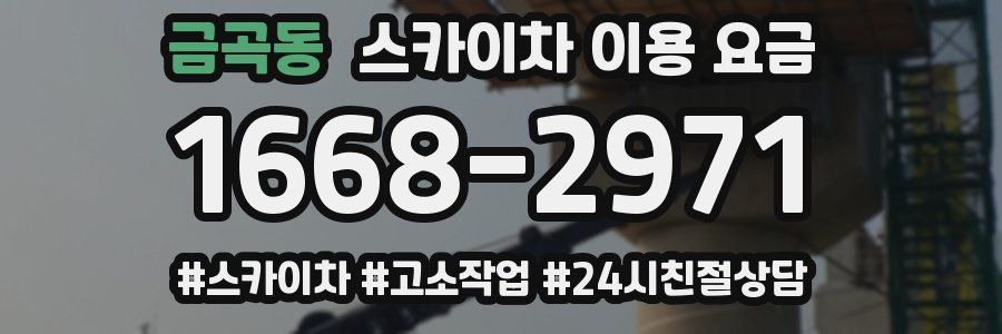 금곡동 스카이차 이용 요금