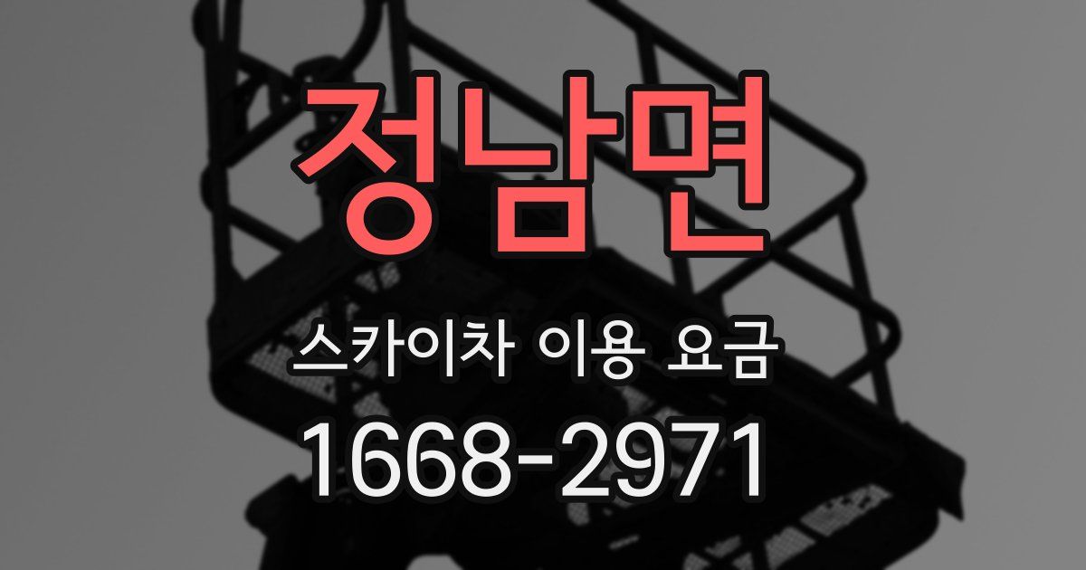 정남면 스카이차 이용 요금