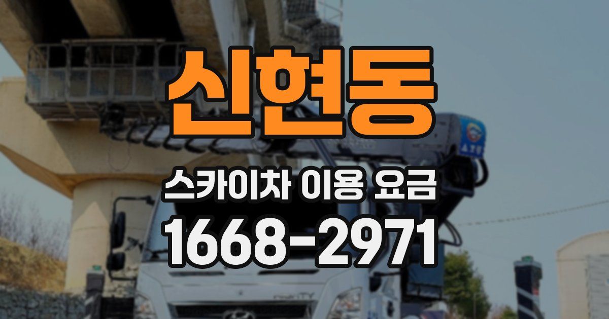 신현동 스카이차 이용 요금