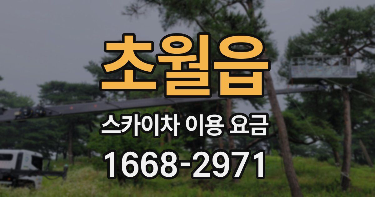 초월읍 스카이차 이용 요금