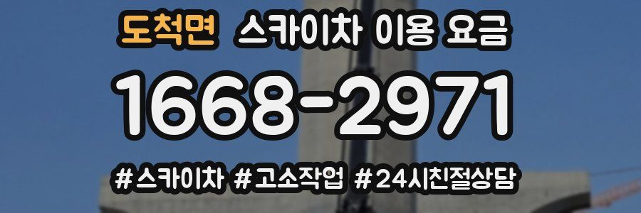 도척면 스카이차 이용 요금