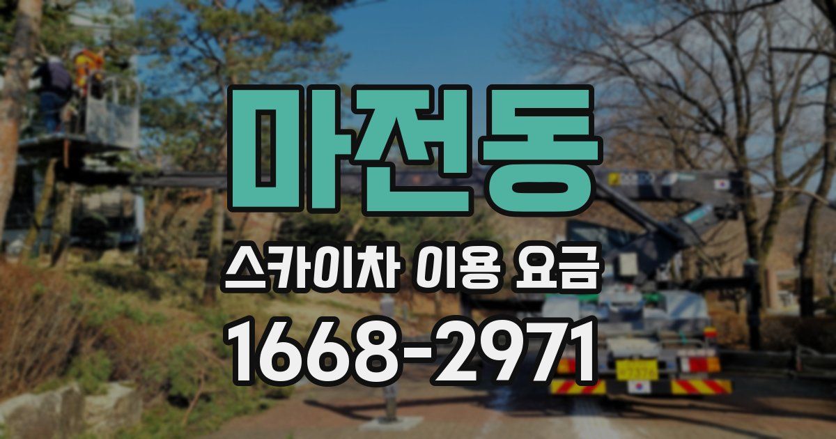 마전동 스카이차 이용 요금