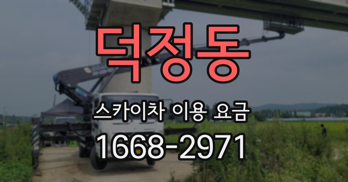 덕정동 스카이차 이용 요금