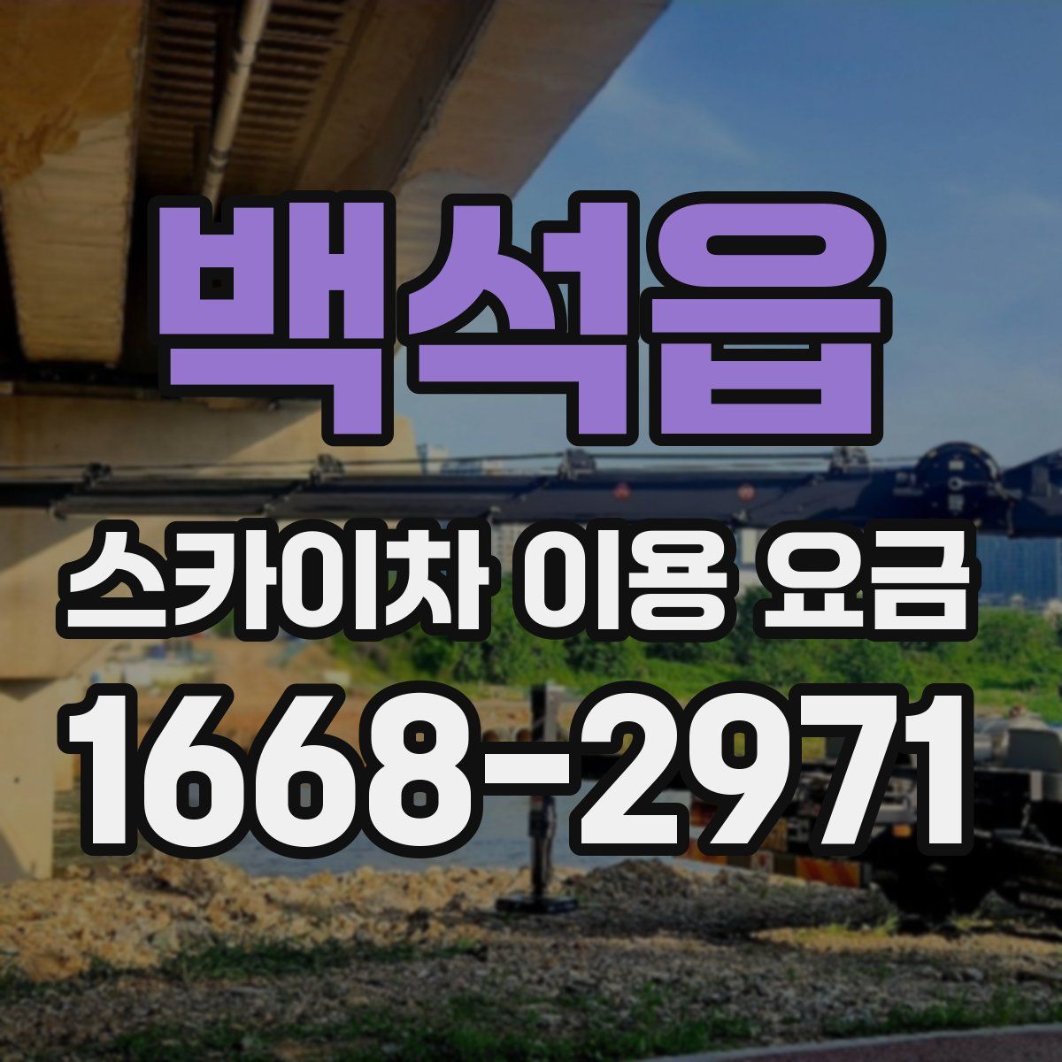 백석읍 스카이차 이용 요금