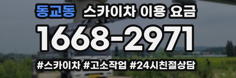 동교동 스카이차 이용 요금