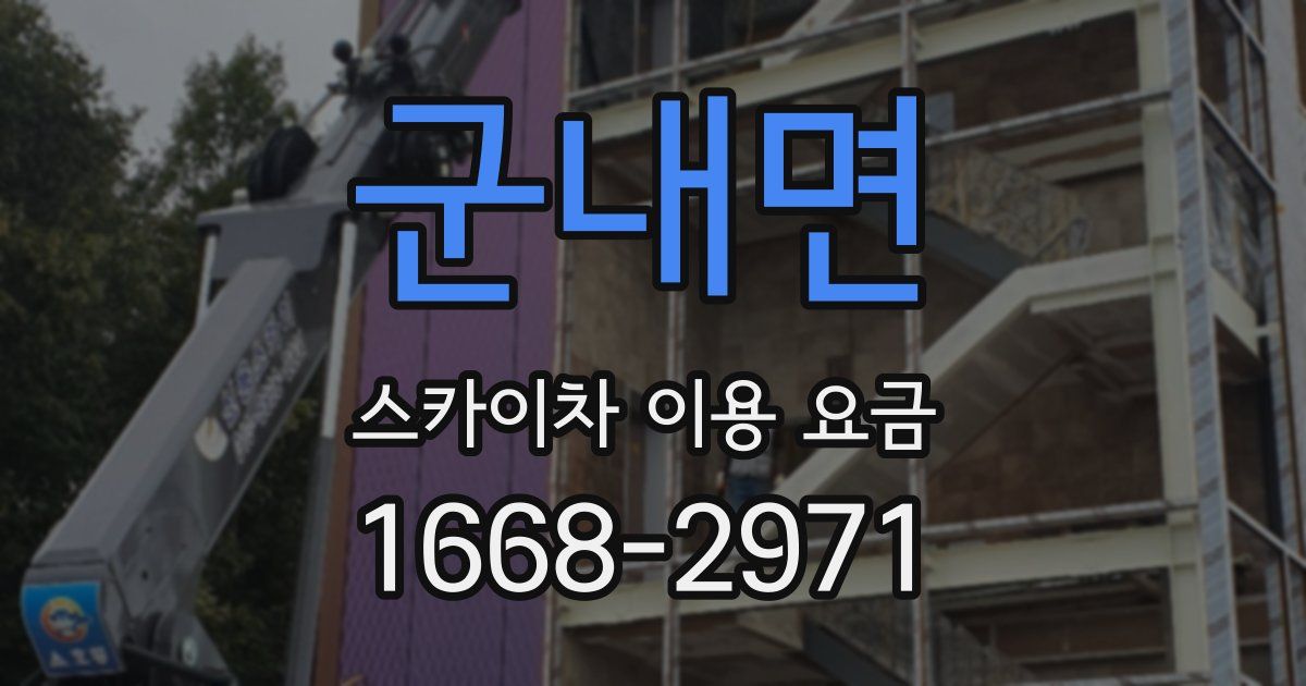 군내면 스카이차 이용 요금