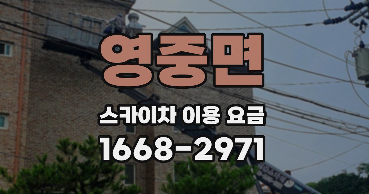 영중면 스카이차 이용 요금