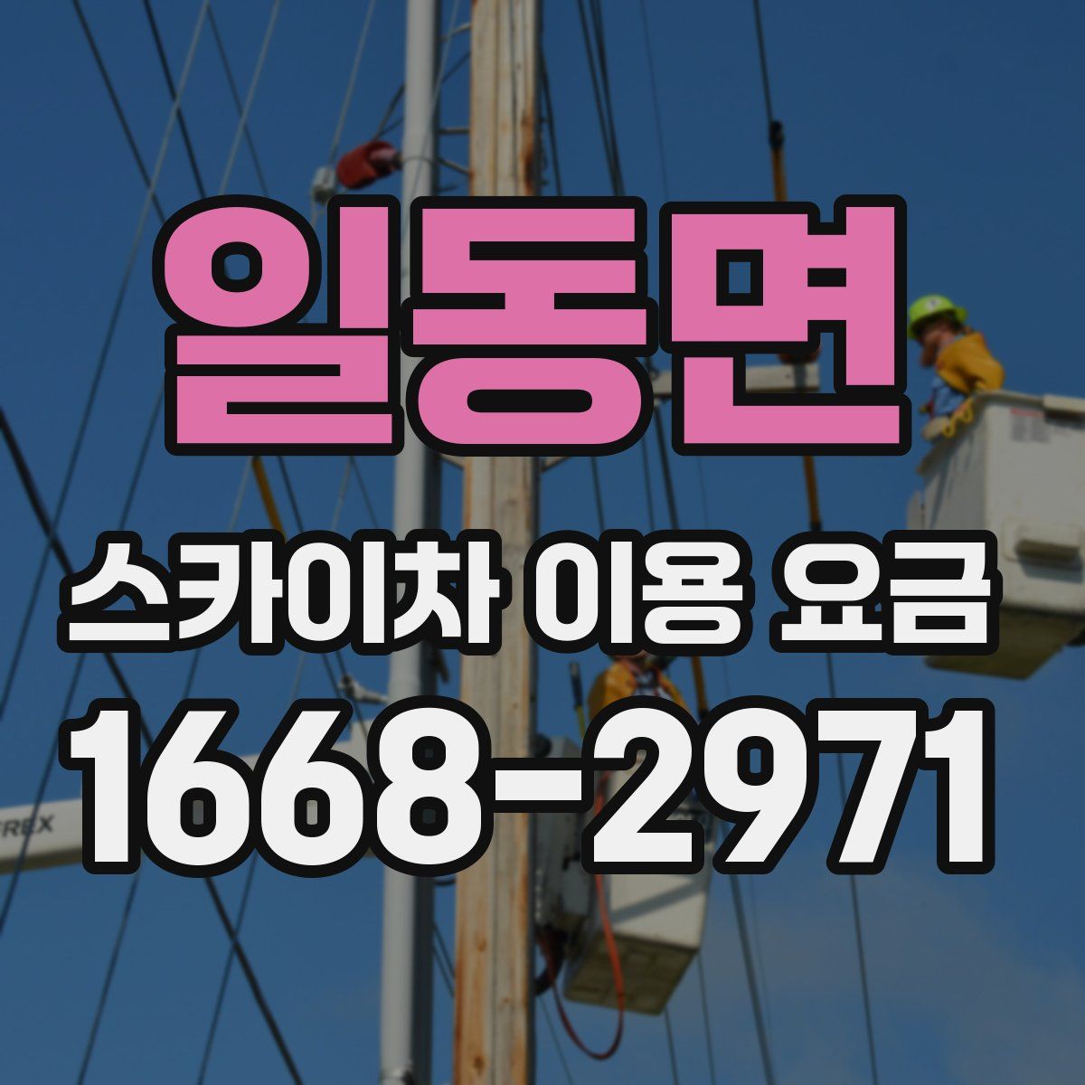 일동면 스카이차 이용 요금