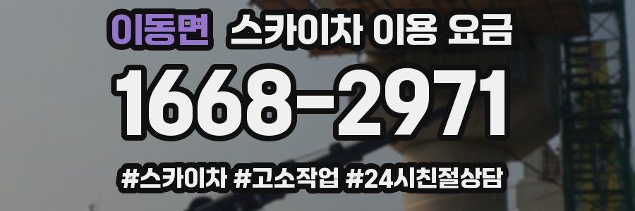 이동면 스카이차 이용 요금