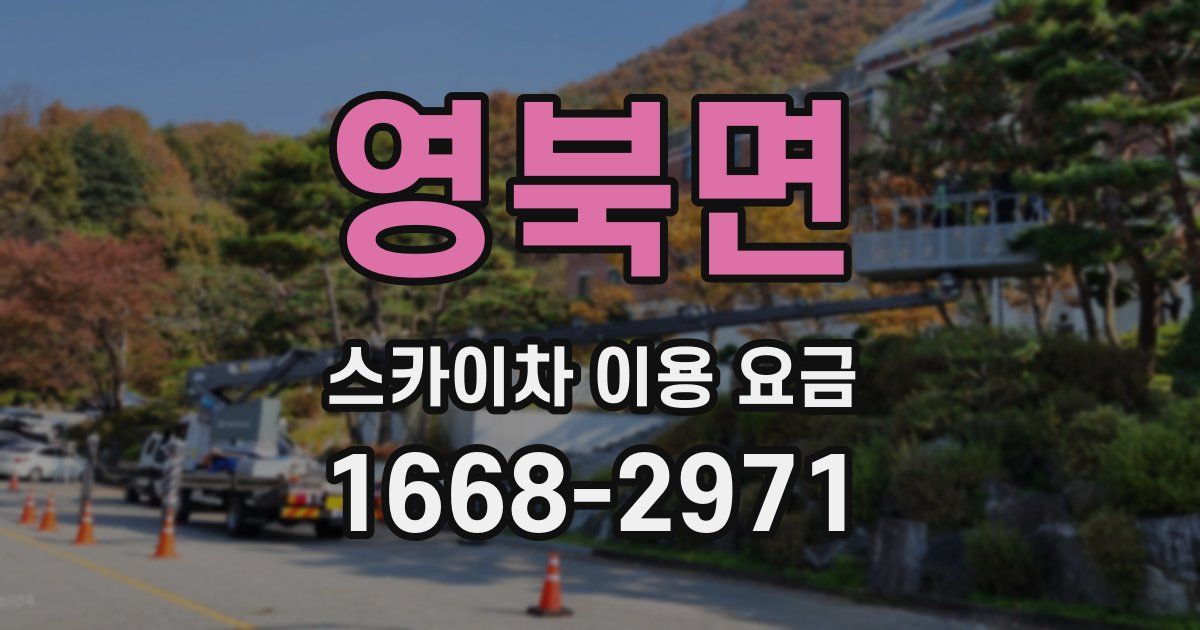 영북면 스카이차 이용 요금
