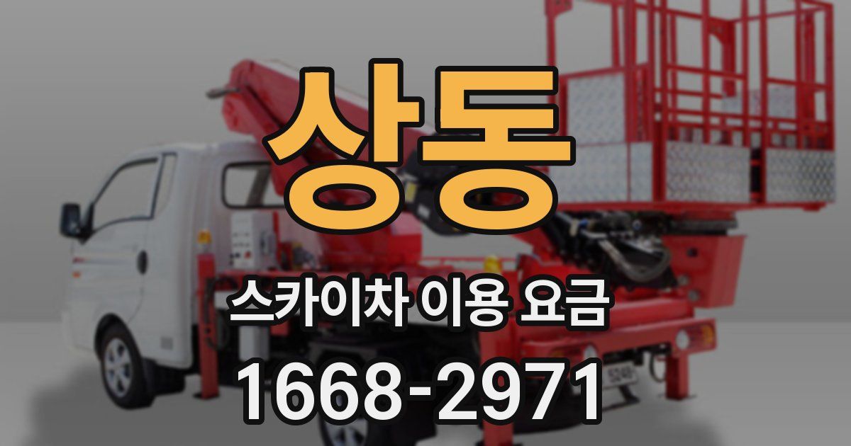 상동 스카이차 이용 요금