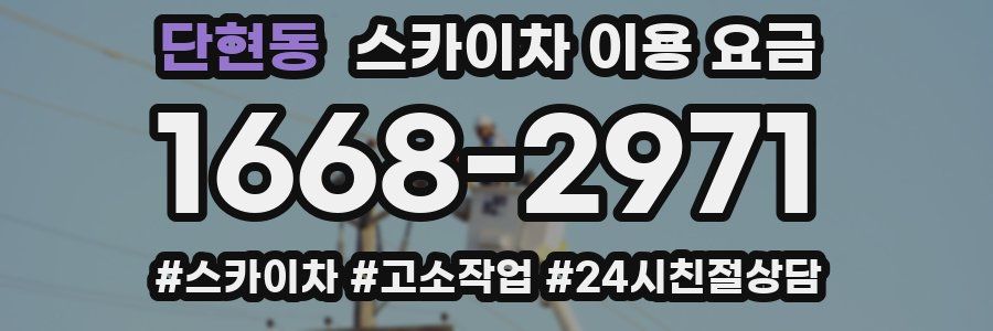 단현동 스카이차 이용 요금