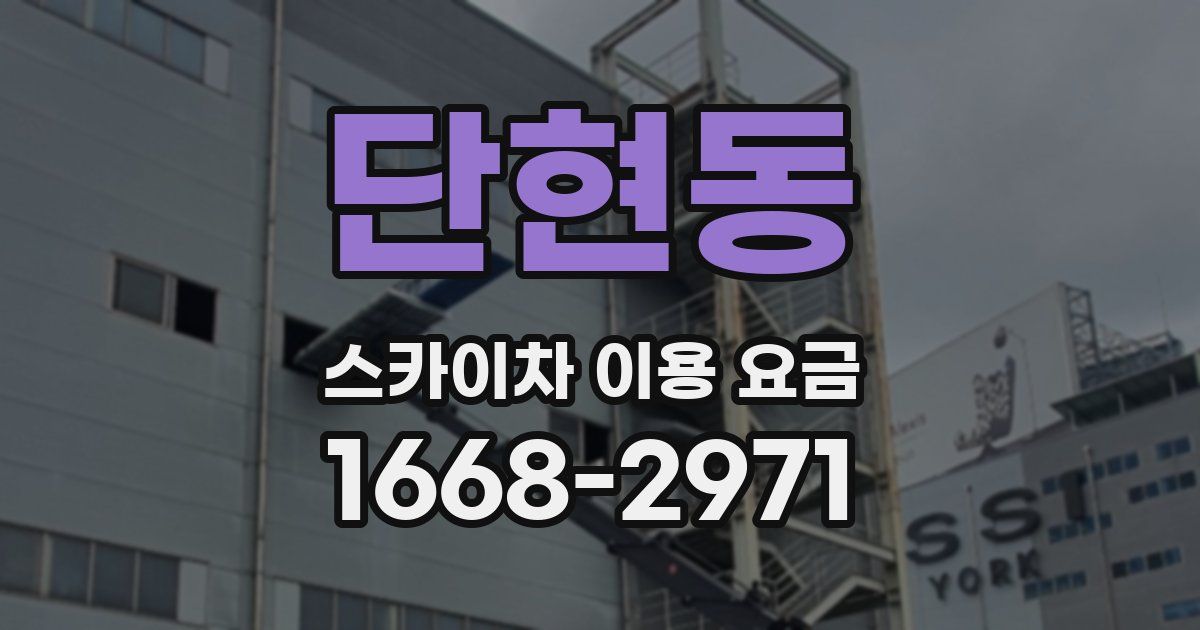 단현동 스카이차 이용 요금