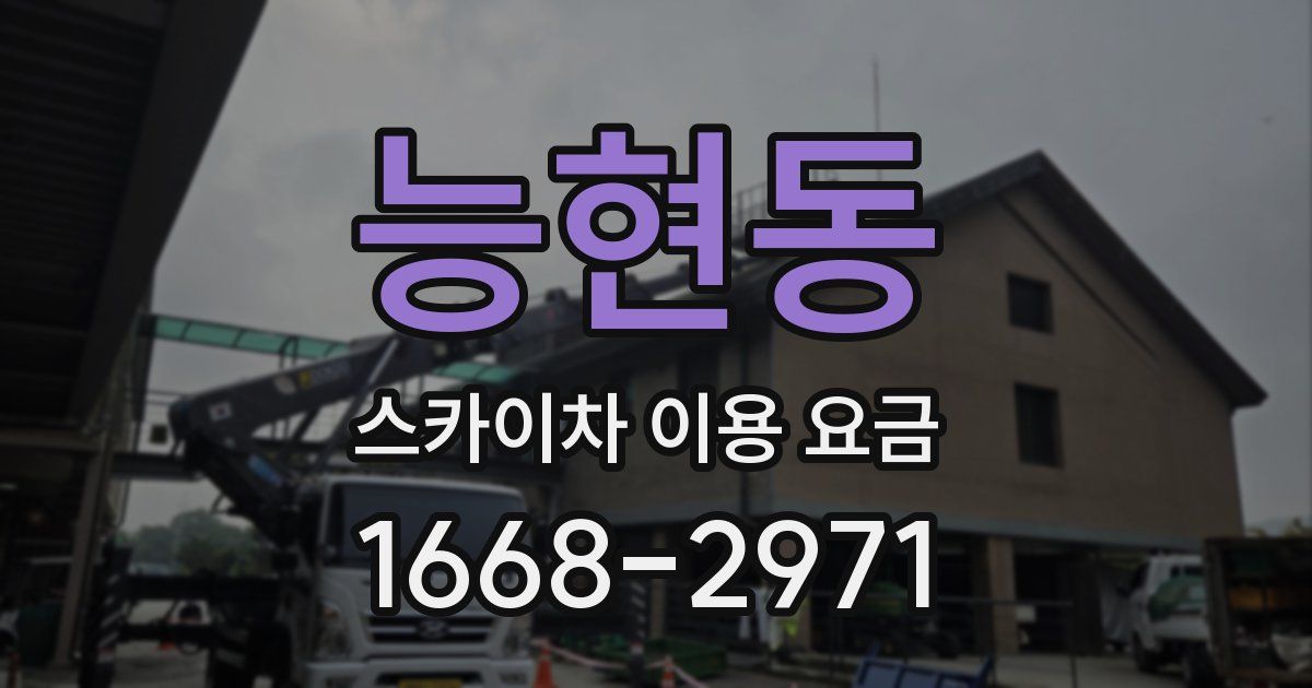능현동 스카이차 이용 요금