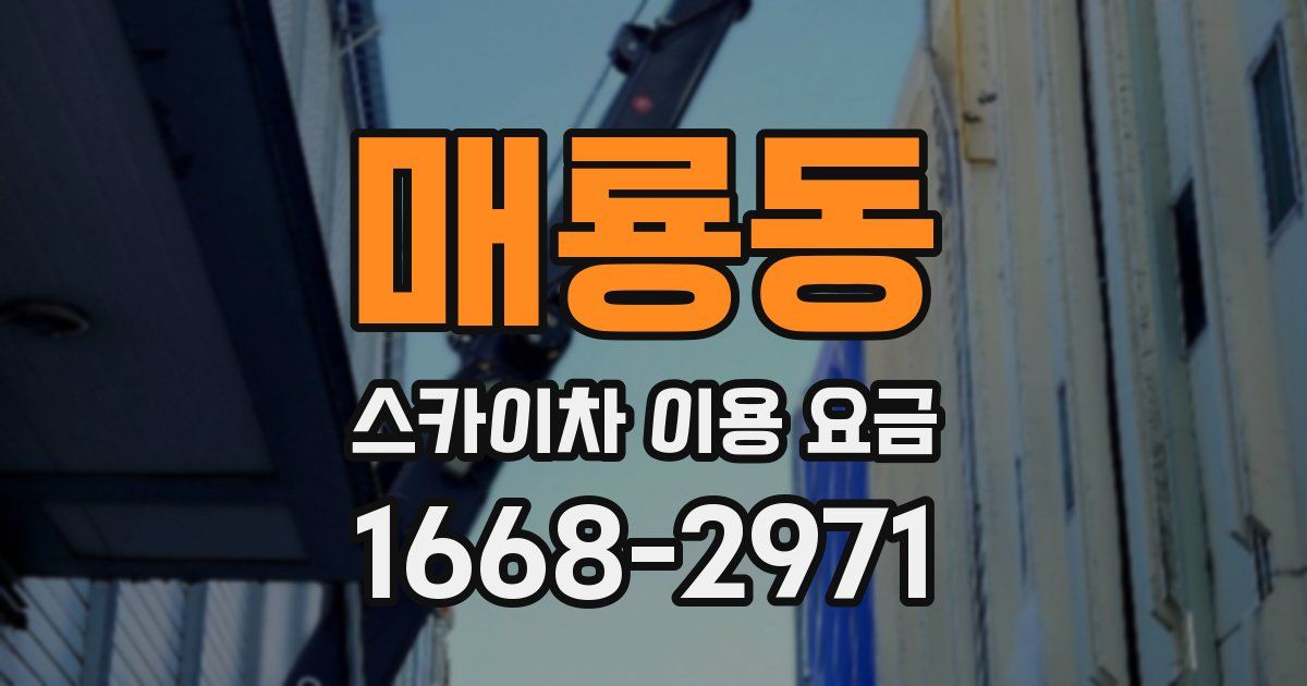 매룡동 스카이차 이용 요금
