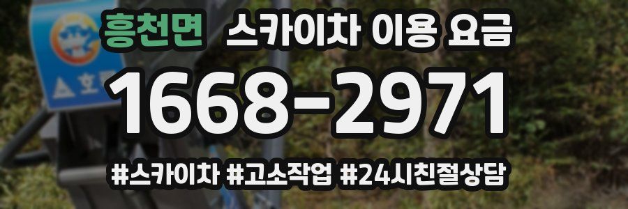 흥천면 스카이차 이용 요금
