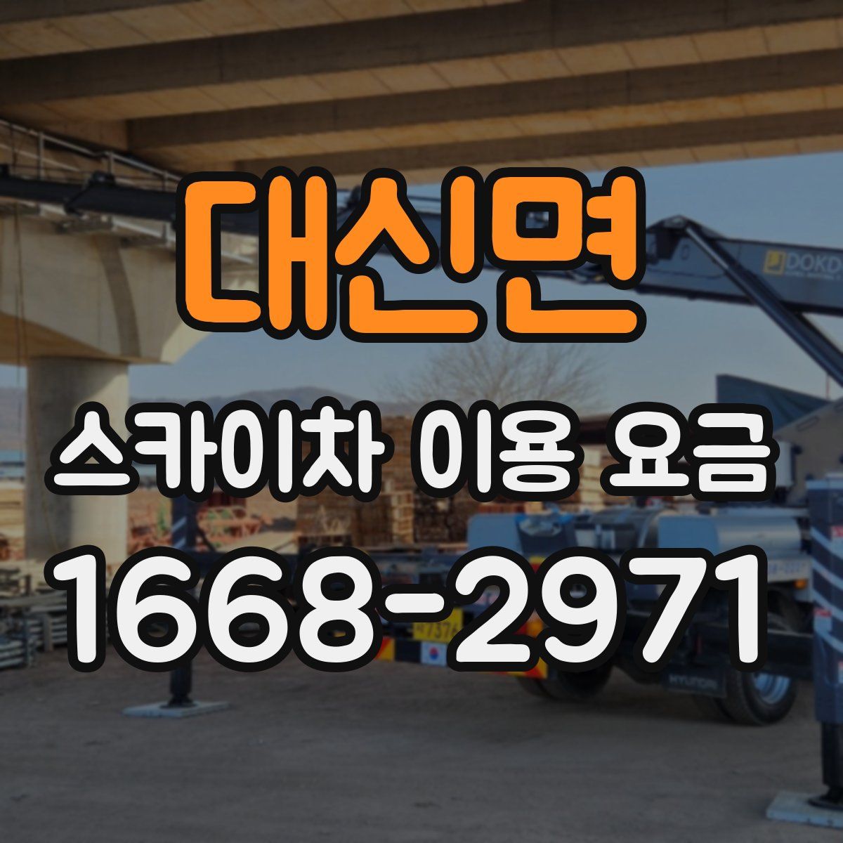 대신면 스카이차 이용 요금