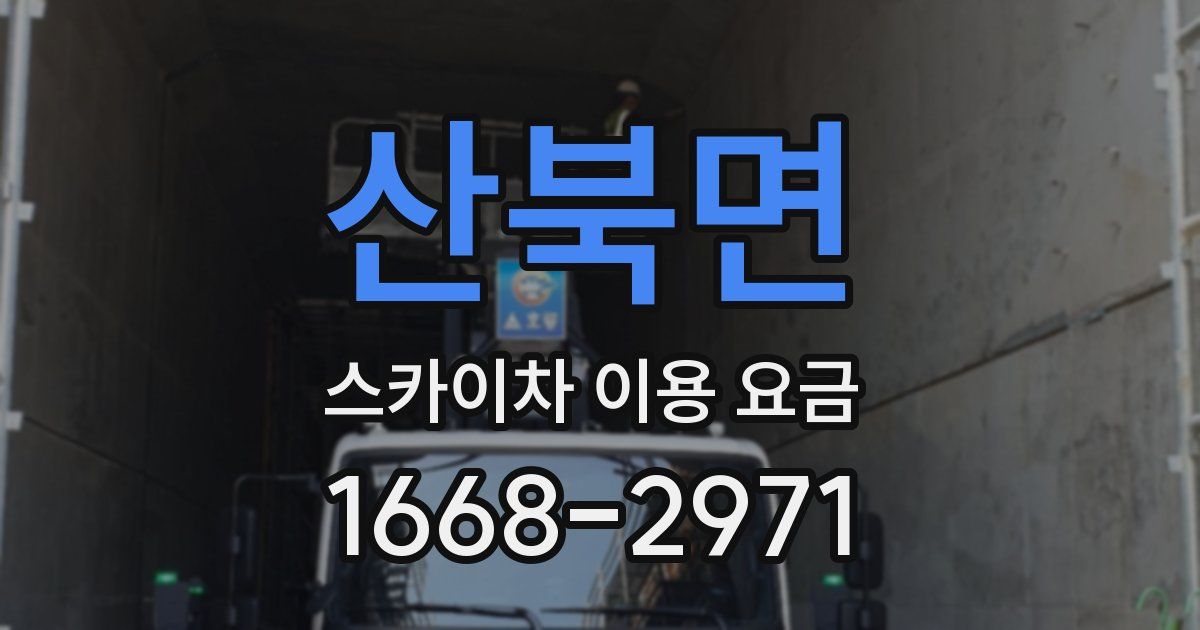 산북면 스카이차 이용 요금