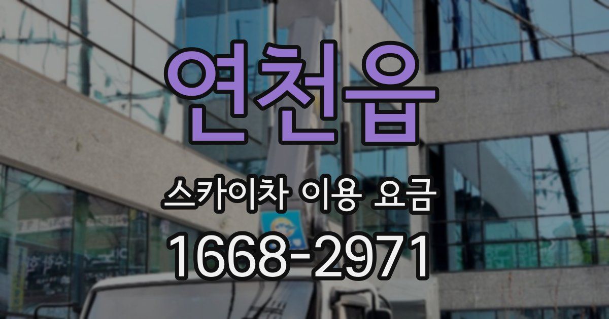 연천읍 스카이차 이용 요금