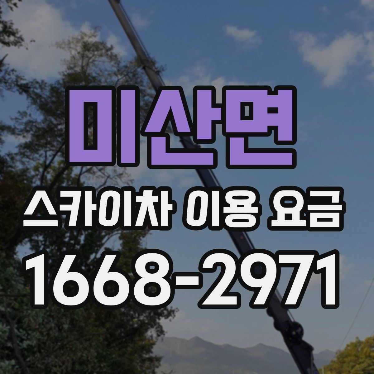 미산면 스카이차 이용 요금