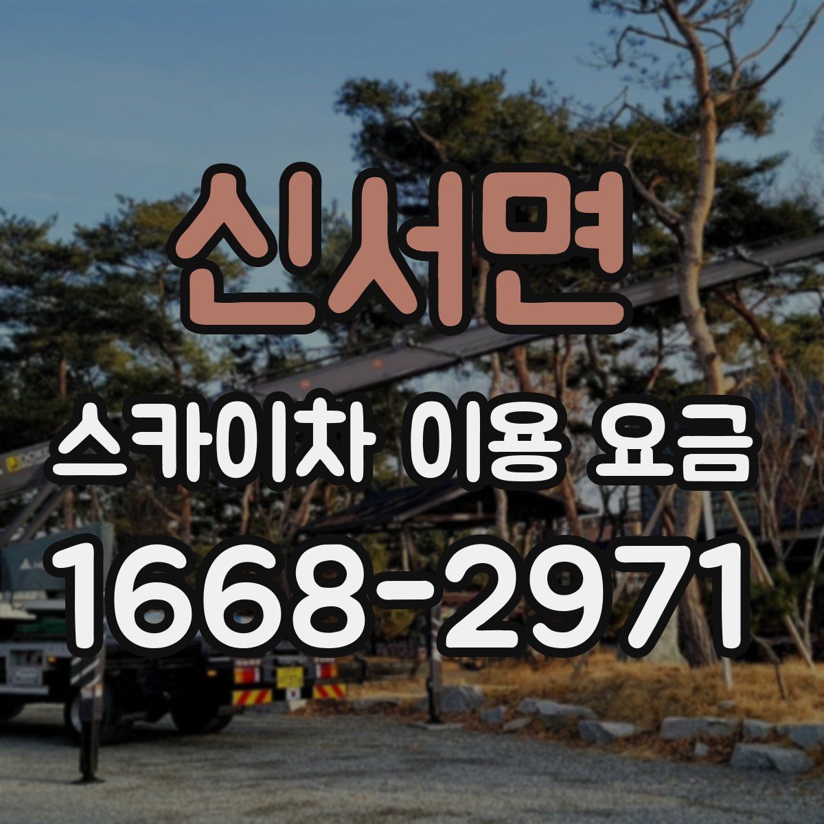신서면 스카이차 이용 요금