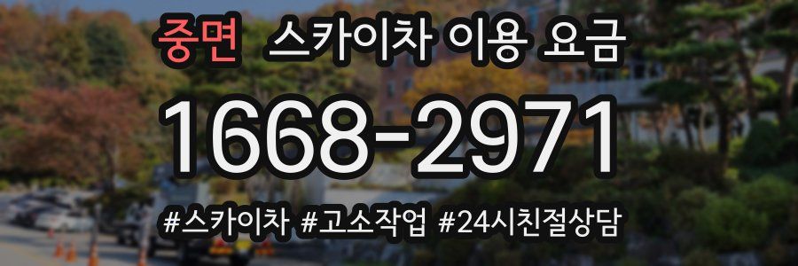 중면 스카이차 이용 요금