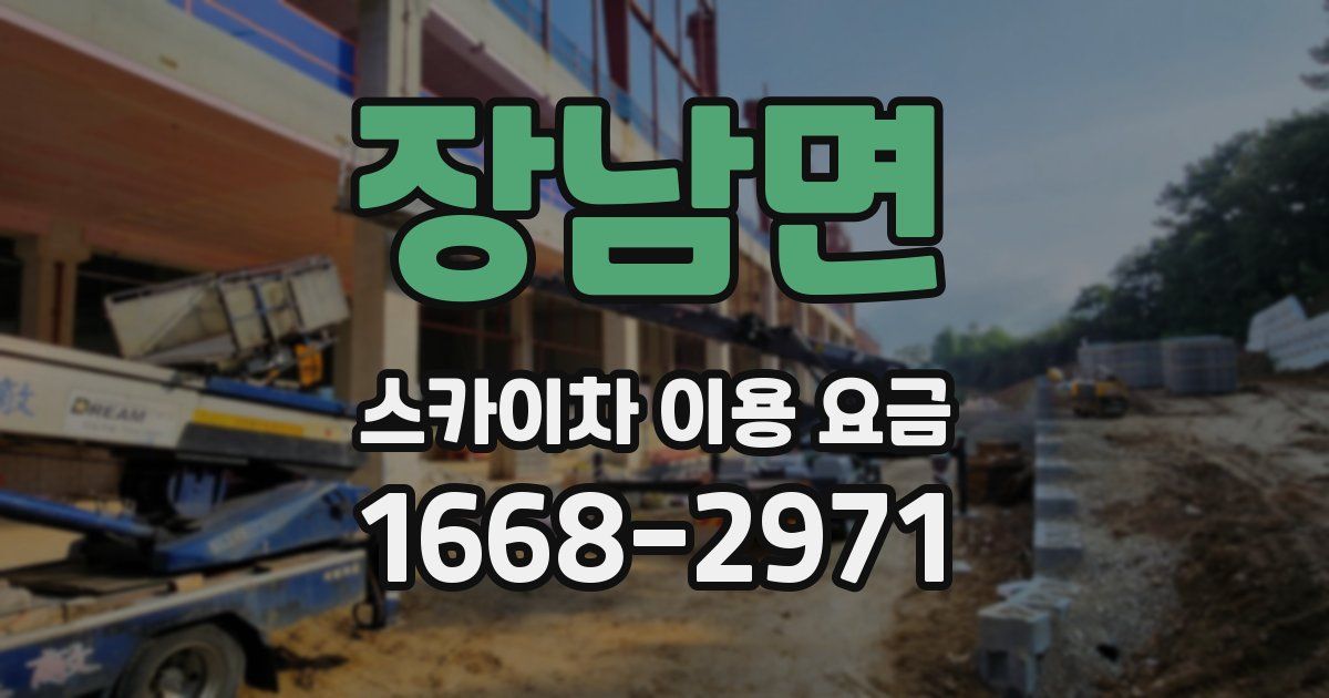 장남면 스카이차 이용 요금
