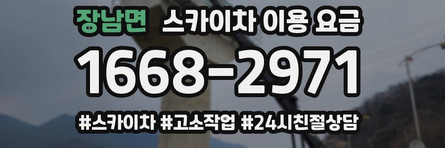 장남면 스카이차 이용 요금
