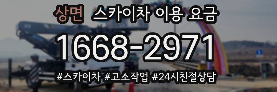 상면 스카이차 이용 요금