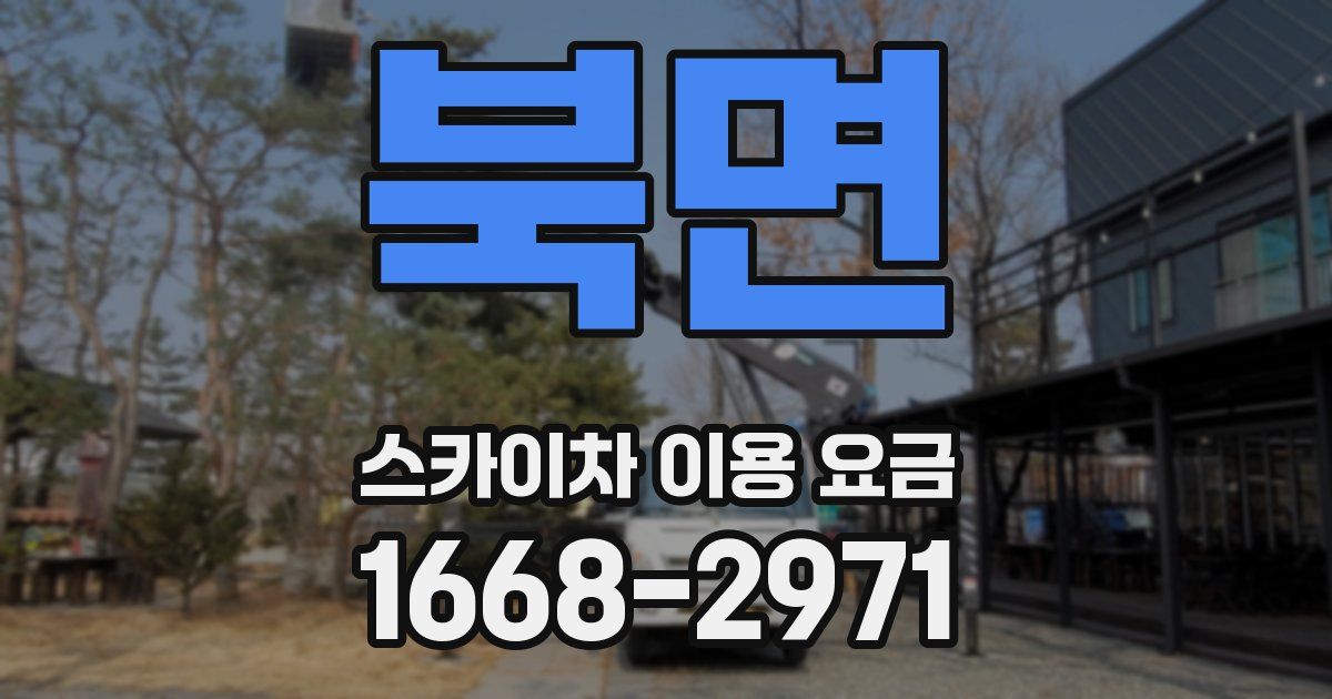 북면 스카이차 이용 요금