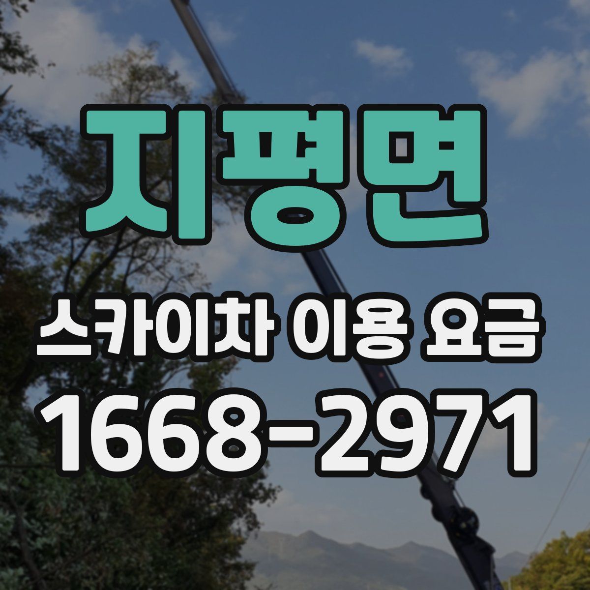 지평면 스카이차 이용 요금