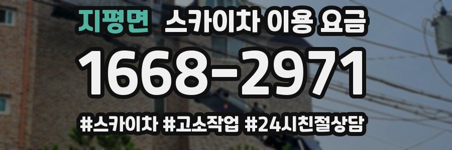 지평면 스카이차 이용 요금