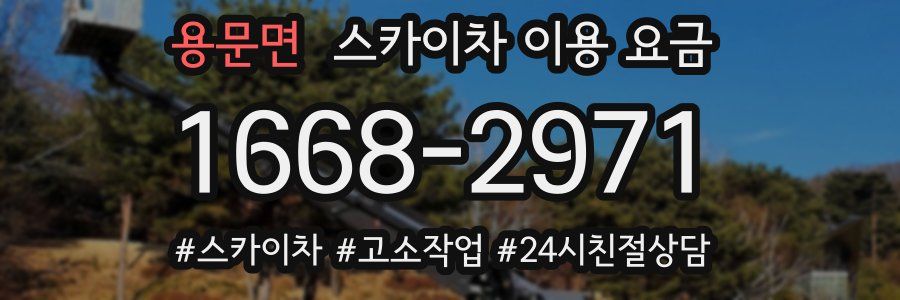 용문면 스카이차 이용 요금