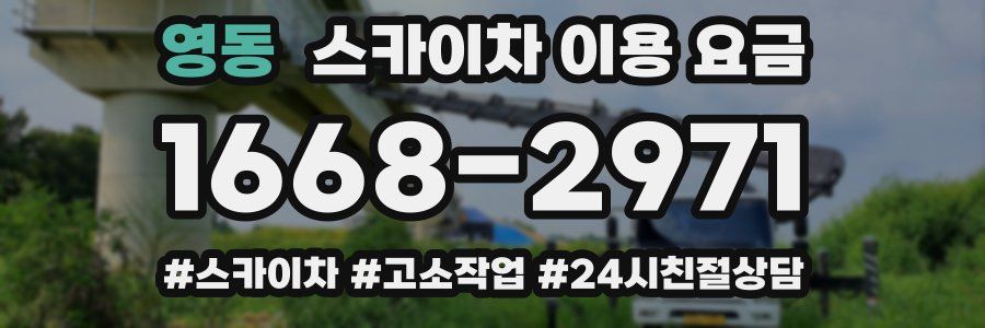 영동 스카이차 이용 요금
