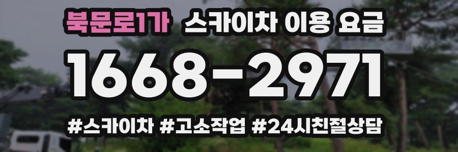 북문로1가 스카이차 이용 요금