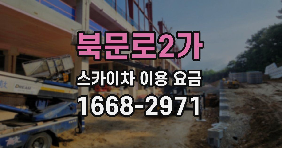 북문로2가 스카이차 이용 요금