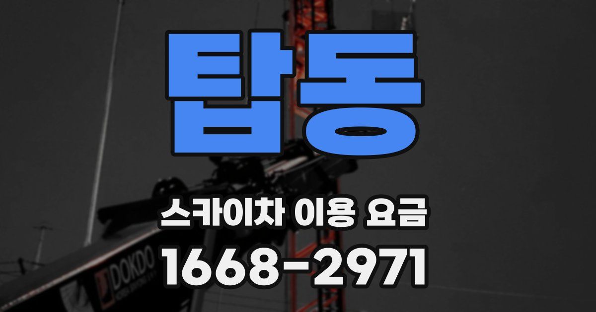 탑동 스카이차 이용 요금