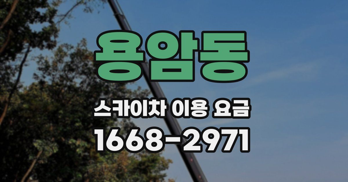 용암동 스카이차 이용 요금