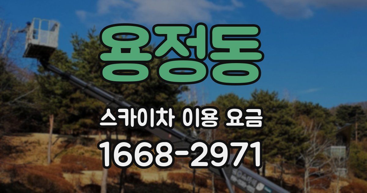 용정동 스카이차 이용 요금