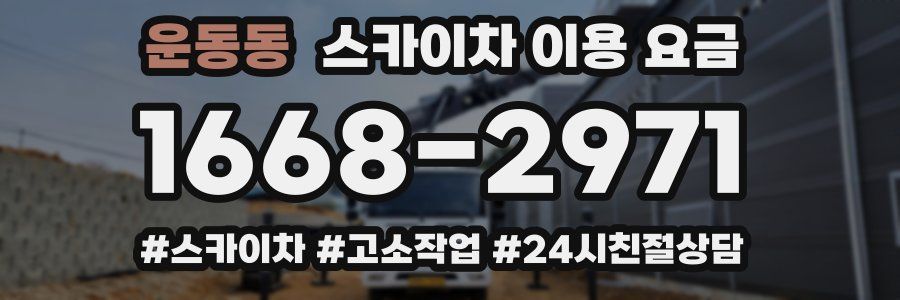 운동동 스카이차 이용 요금