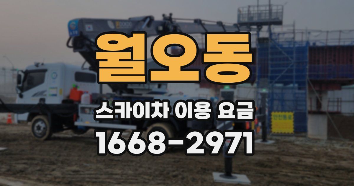 월오동 스카이차 이용 요금