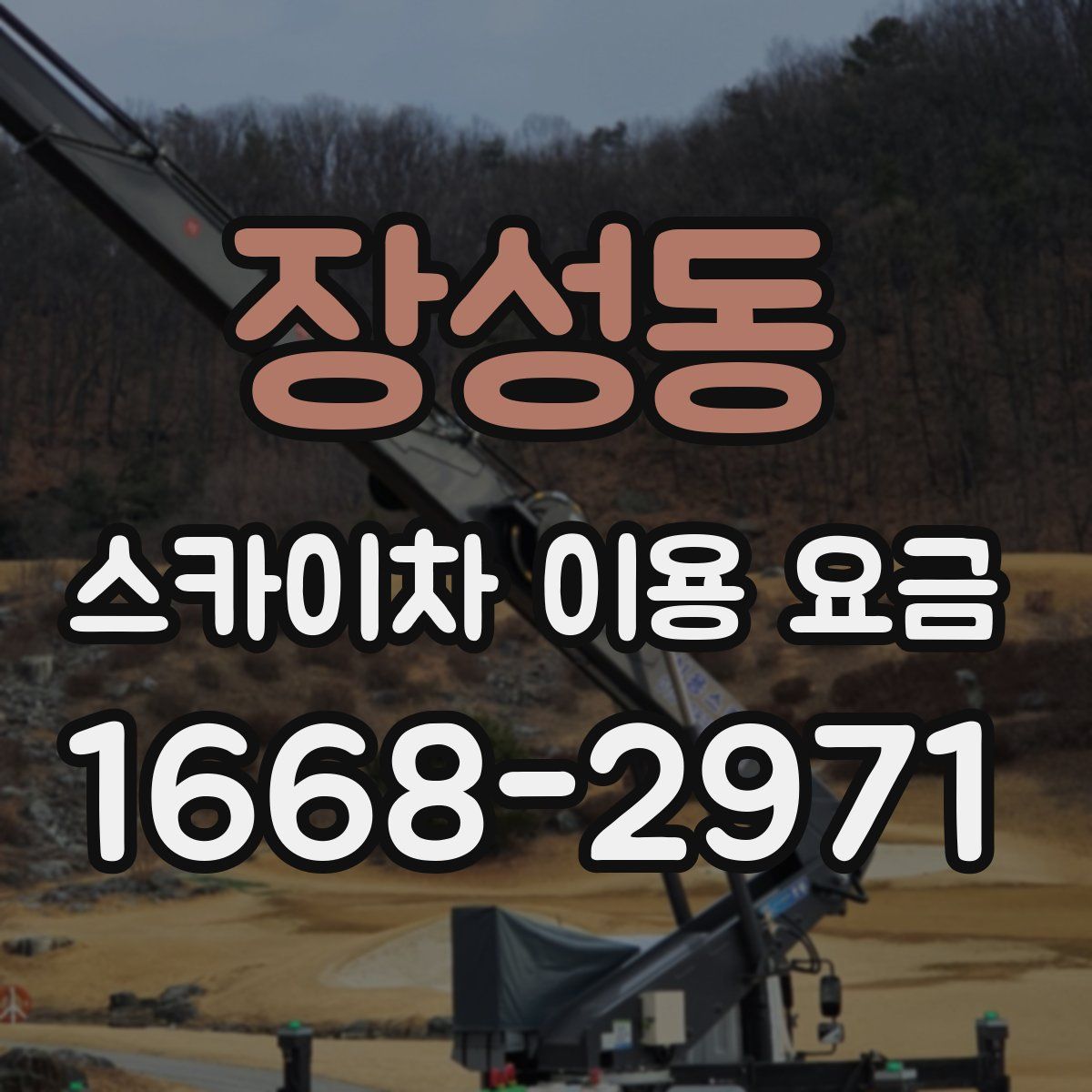 장성동 스카이차 이용 요금