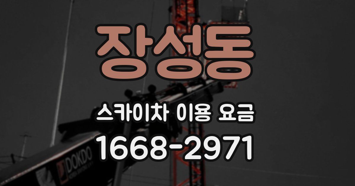 장성동 스카이차 이용 요금