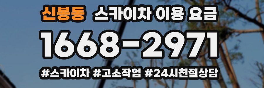 신봉동 스카이차 이용 요금
