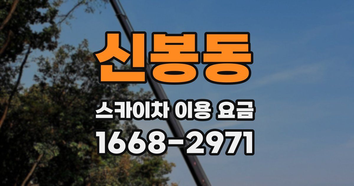 신봉동 스카이차 이용 요금