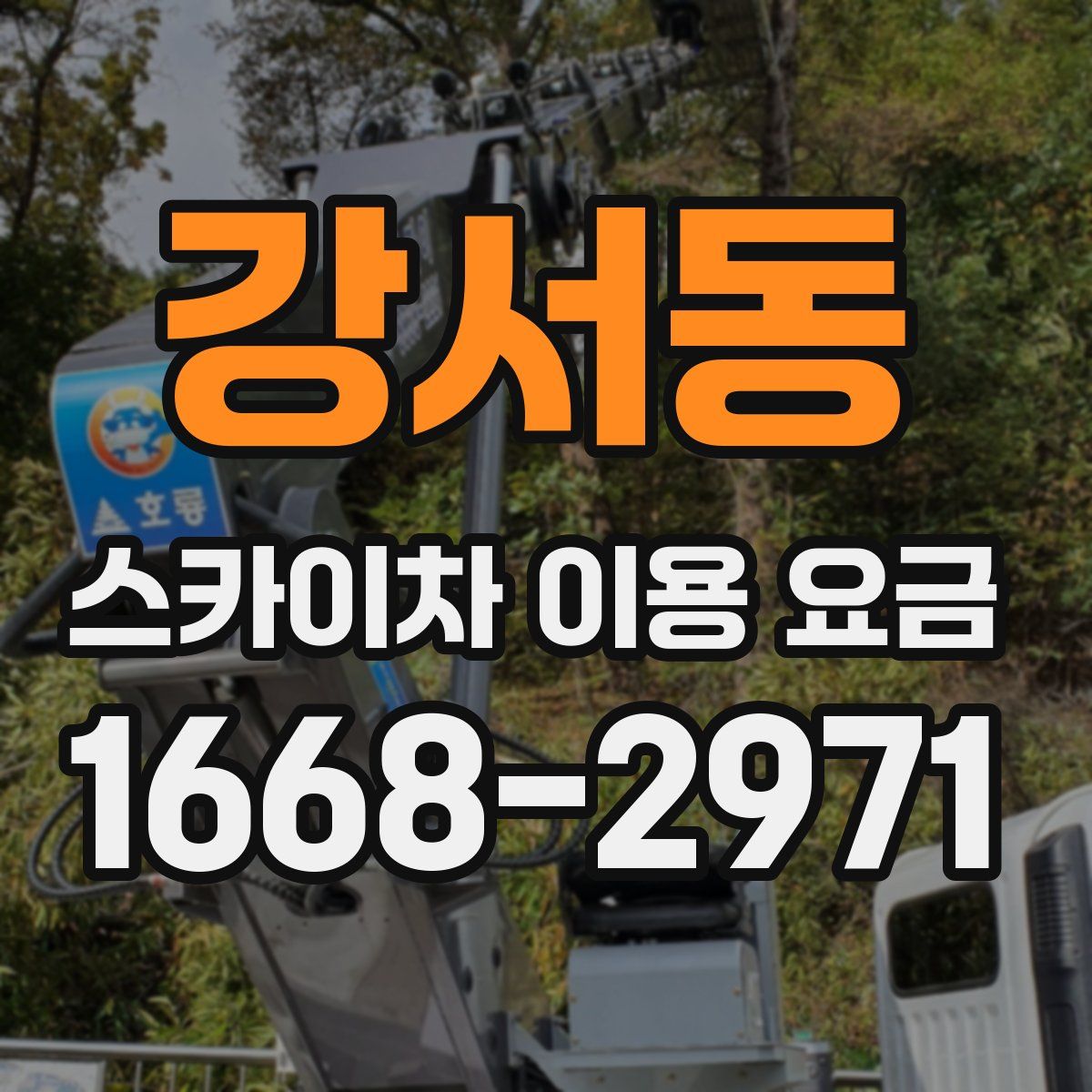 강서동 스카이차 이용 요금