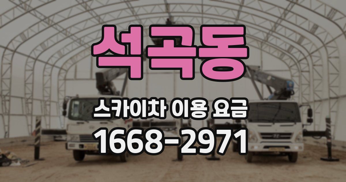 석곡동 스카이차 이용 요금
