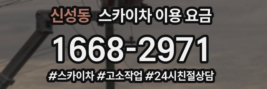 신성동 스카이차 이용 요금