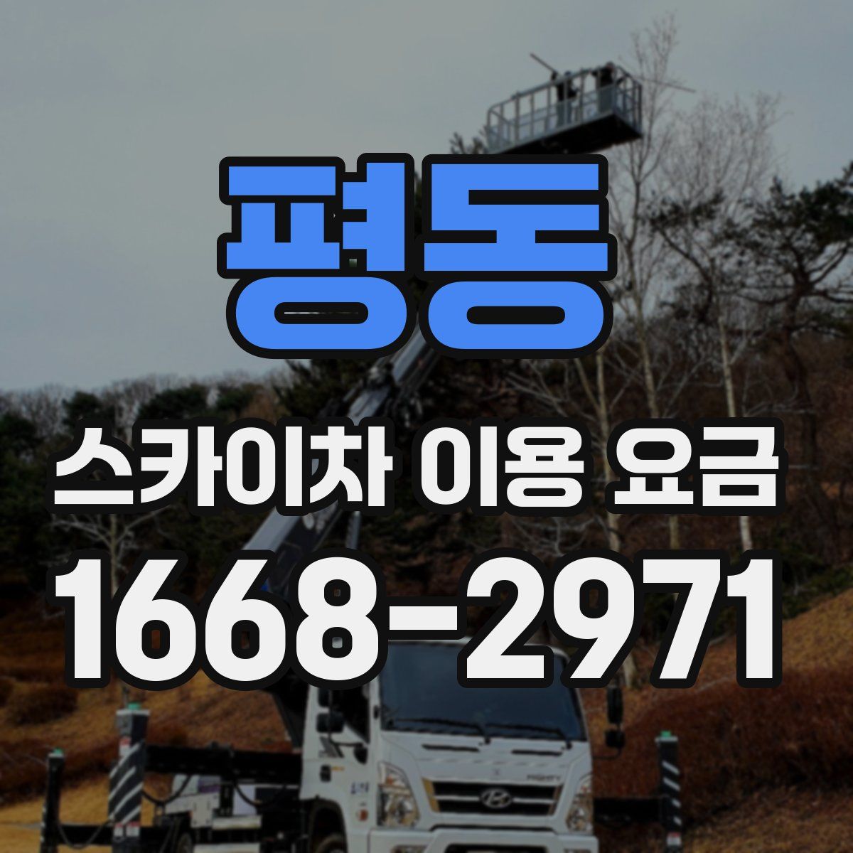 평동 스카이차 이용 요금